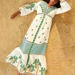 Farm Rio Palm Tree Dress Sz L NWT